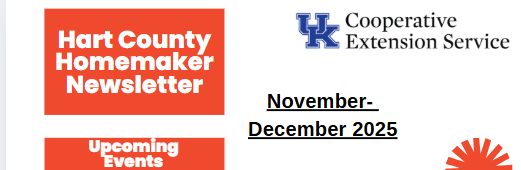 red/white homemaker newsletter heading