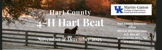 Hart Beat with winter horse scene